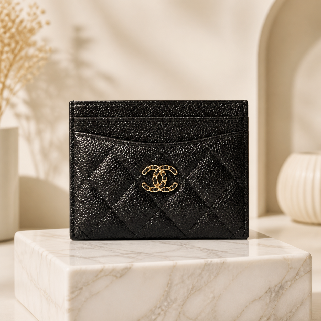 Chanel Card Holder Caviar